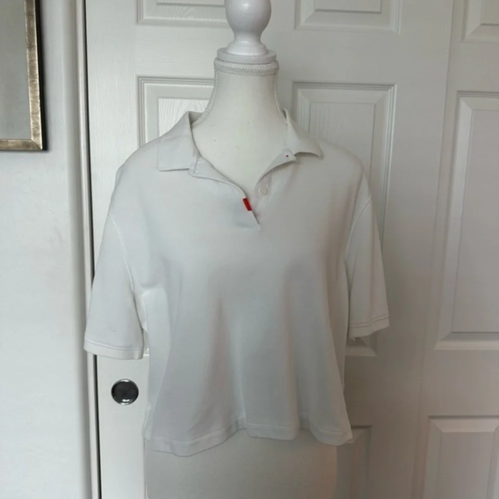 Nike Dri Fit Crop Polo Shirt - M